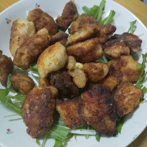 揚げ焼きでサラダ油節約！鶏むね肉の唐揚げ♪